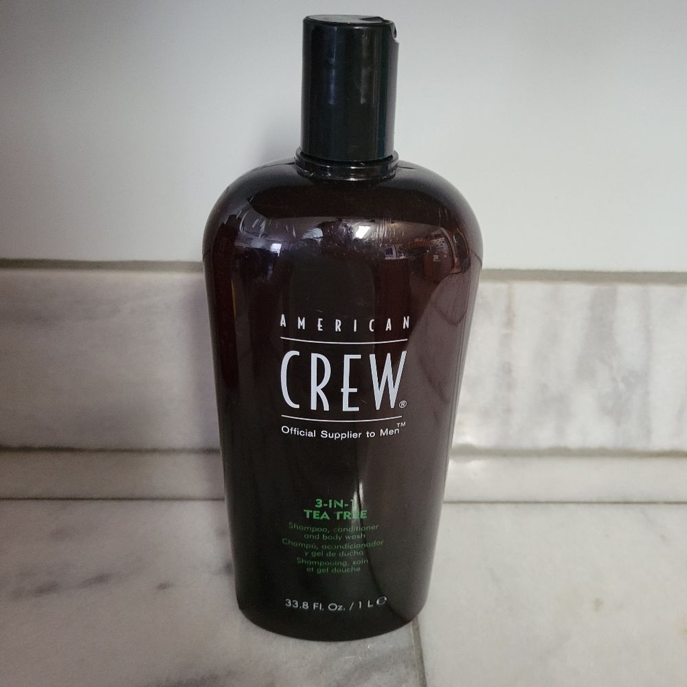 American Crew 3-in-1 Tea Tree Shampoo Conditioner Body Wash - Dark Brown